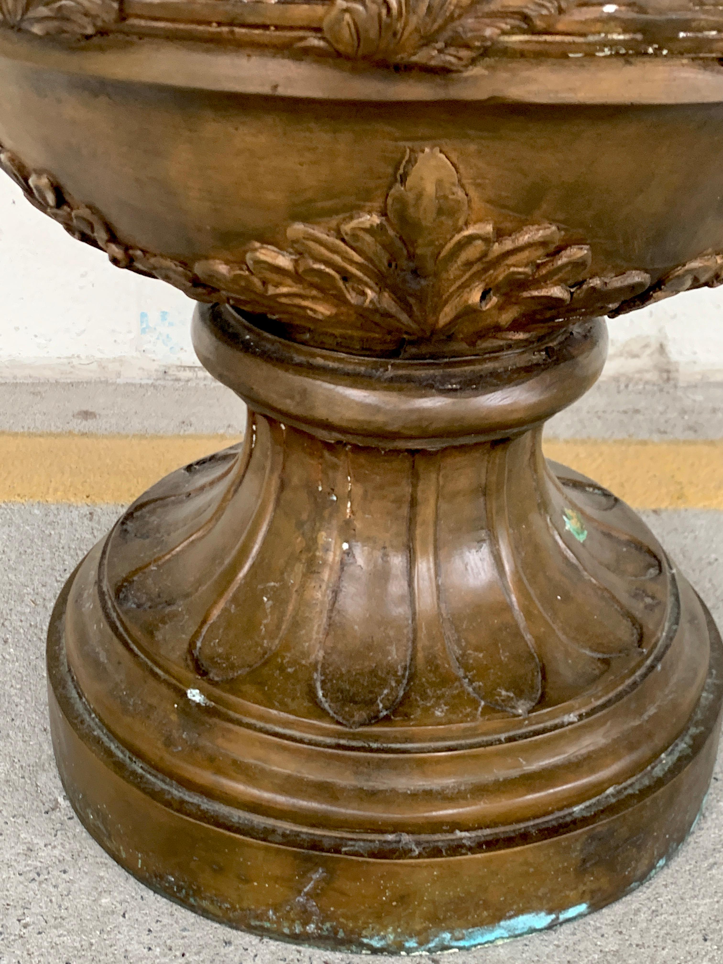 Large Neoclassical Bronze Urn For Sale 1