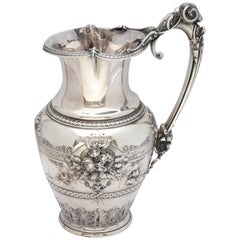 Large Neoclassical Coin Silver Pitcher by Gorham