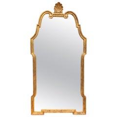 Large Neoclassical Midcentury Giltwood Mirror