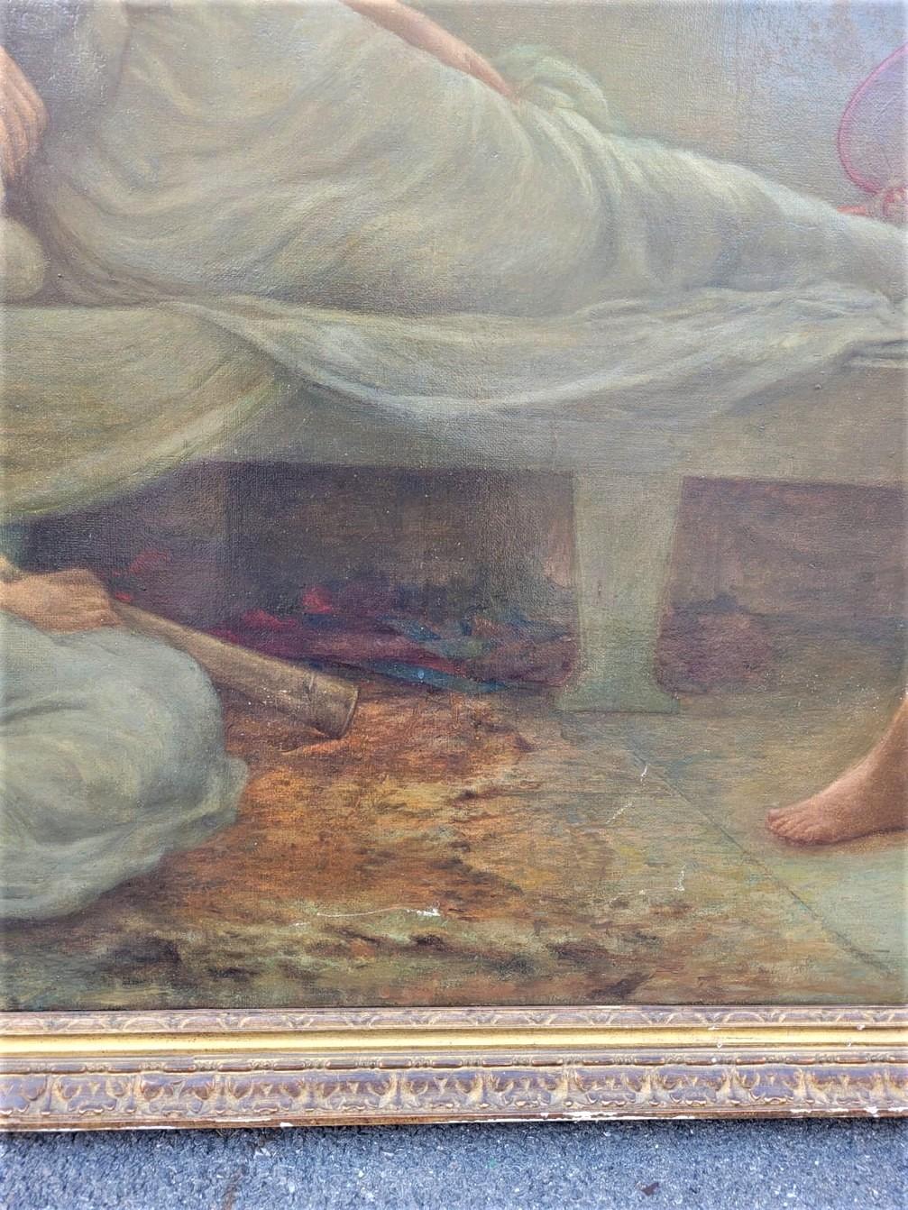 Large Neoclassical Oil on Canvas, 