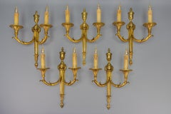 Large Neoclassical Style Bronze Double Arm Wall Sconce