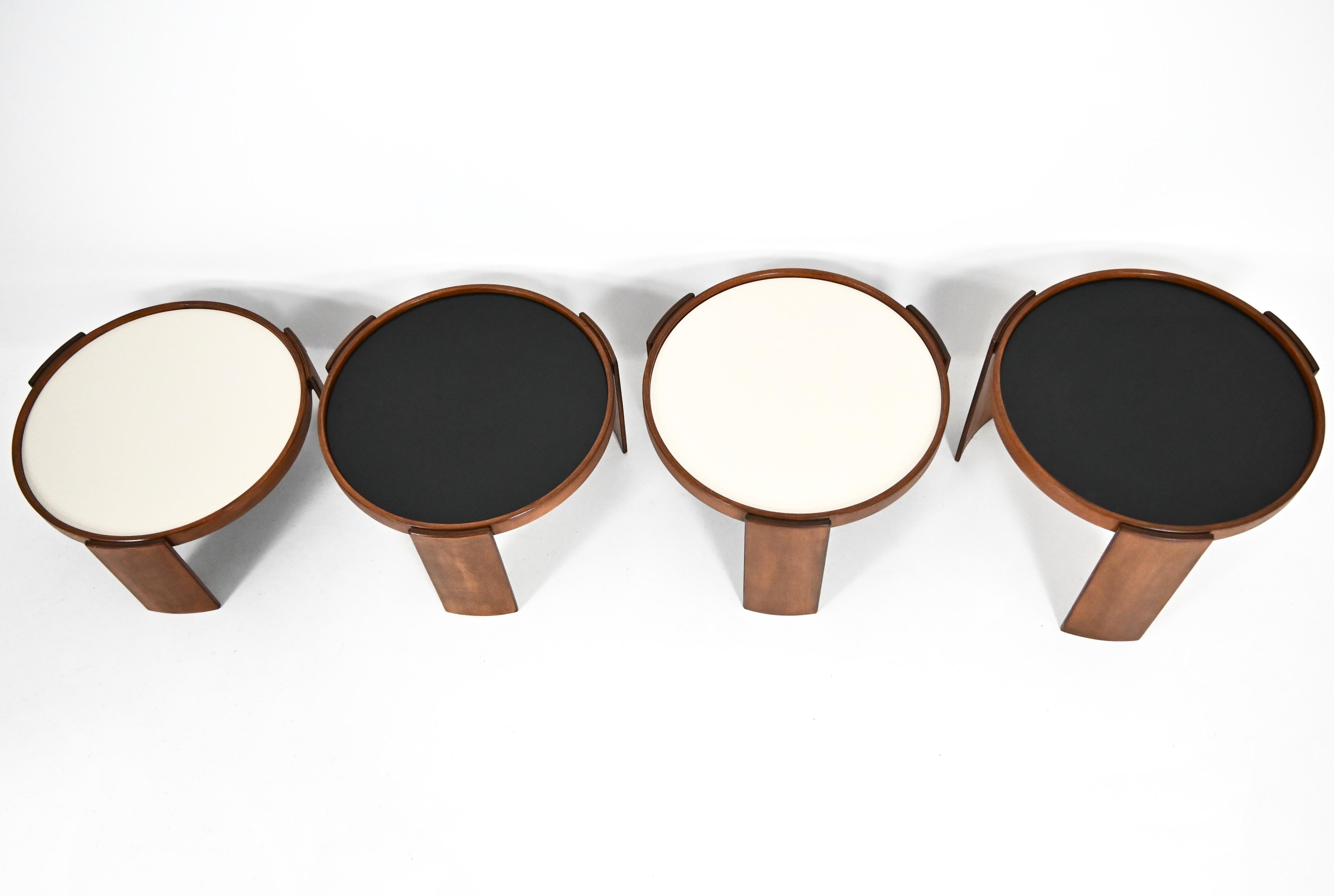 Grandes mesas nido 780 de Gianfranco Frattini para Cassina, años 60, set de 4 en venta 2