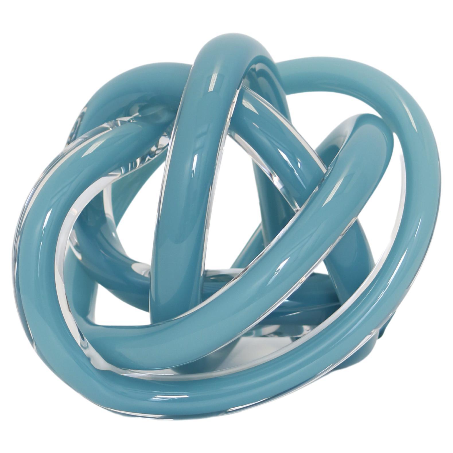 Large New Blue Wrap Sculpture by SkLO For Sale at 1stDibs