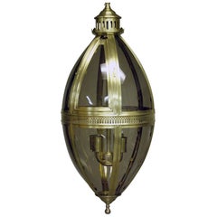 Large New Bronze coloured Oval Hanging Lantern