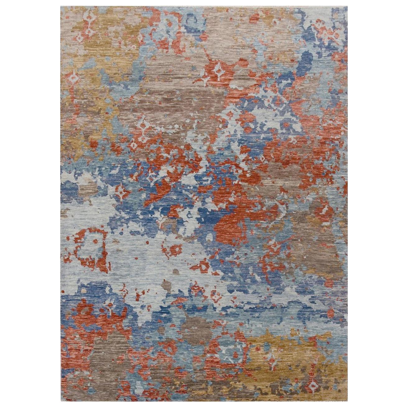 Large New Handmade Wool Modern Contemporary Design Rug