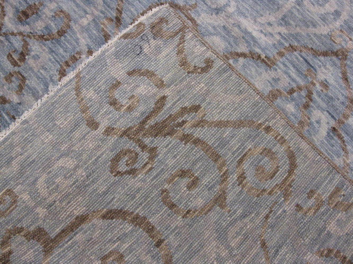 Hand-Knotted Large New Handmade Wool Modern Contemporary Design Rug