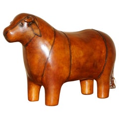 Grande STOCK DE FOOTSTOCK OMERSA BROWN BULL COW LEATHER STYLE LiBERTY, NEUF