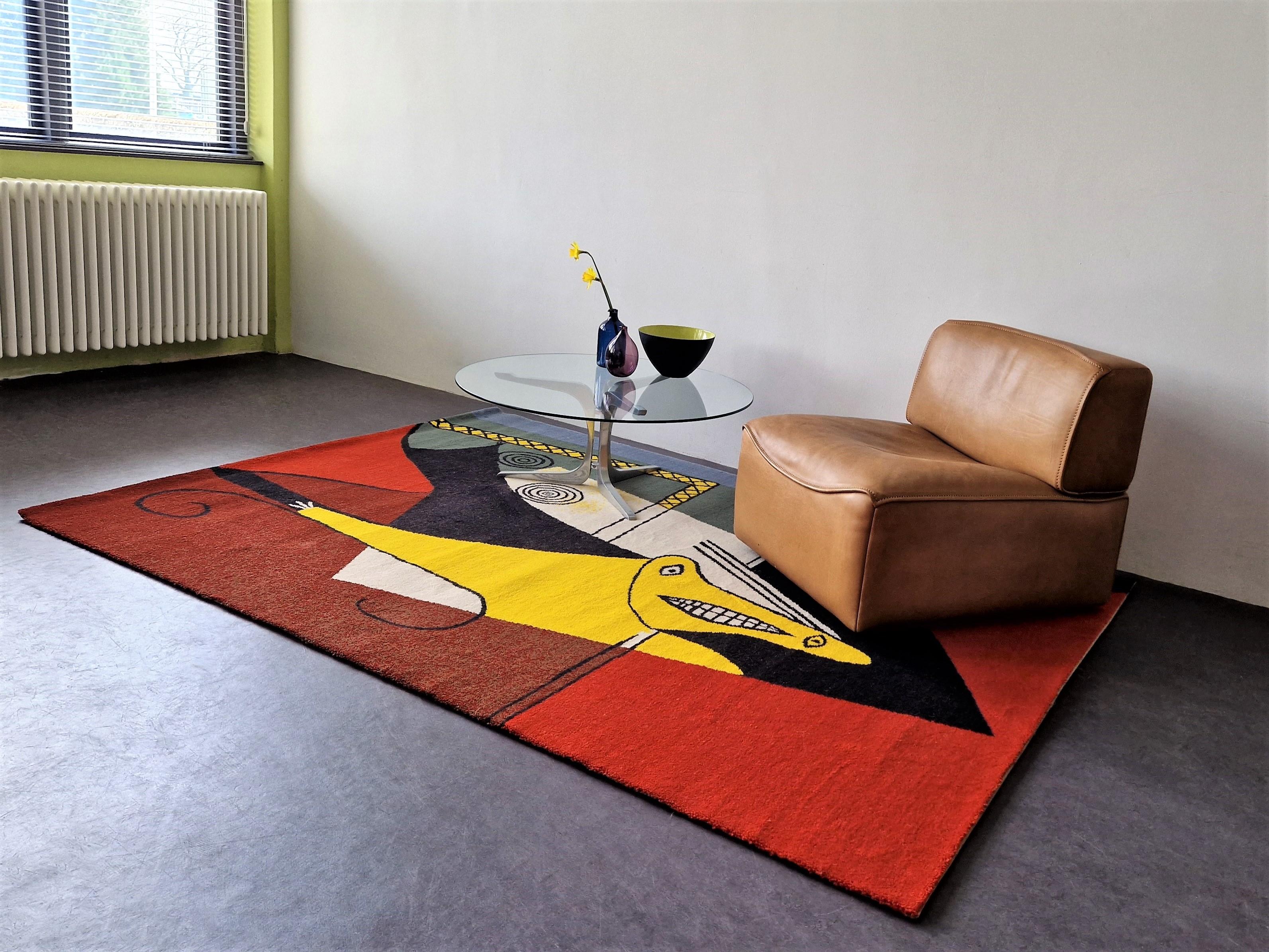 Moderne Grand tapis en laine de Nouvelle-Zélande « La Figura » d'après une œuvre d'art de Picasso réalisée par Desso en vente