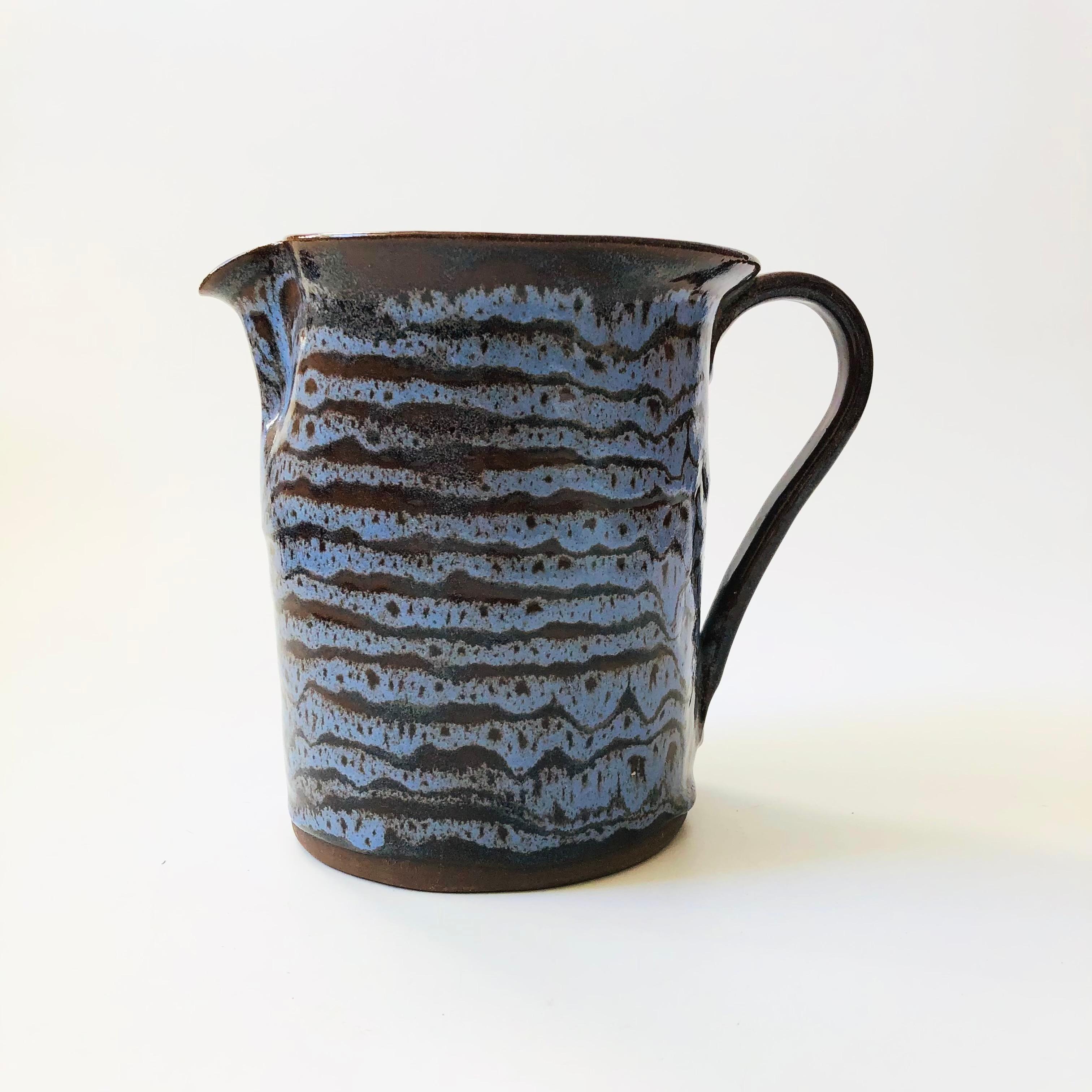 Mid-Century Modern Large Niels Frederiksen Studio Pottery Pitcher For Sale