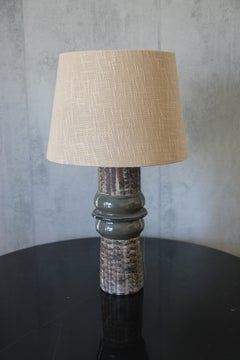 Large Nils Kähler Stoneware Conical-shaped Lamp