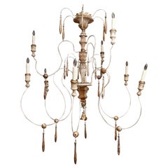 Large Nine-Arm Italian Chandelier
