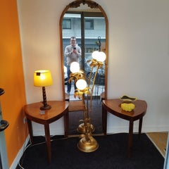 Large Nineteen century oak mirror