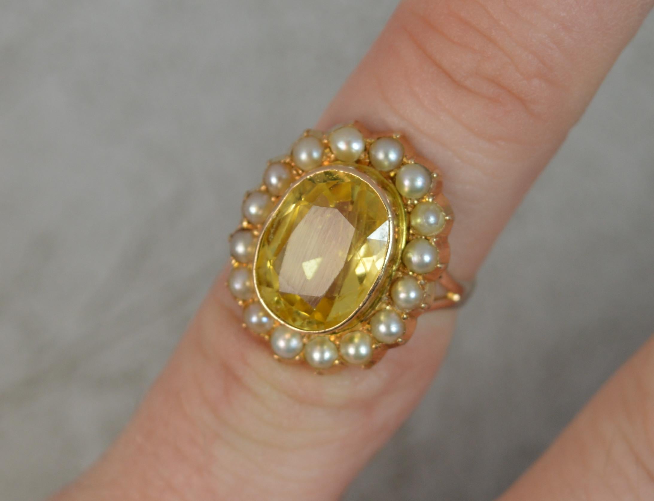 9 carat yellow sapphire