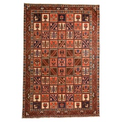 Large Nomadic Carpet with Mosaic Garden Design