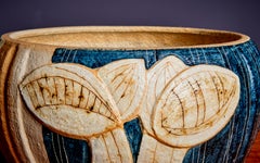 Large Noomi Backhausen 3D Ceramic Bowl, Denmark 1960s