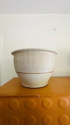 Large North Caroline Artist Marsha Owen Hand Thrown Earthenware Pottery Bowl