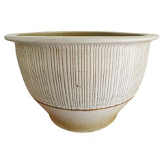 Large North Caroline Artist Marsha Owen Hand Thrown Earthenware Pottery Bowl