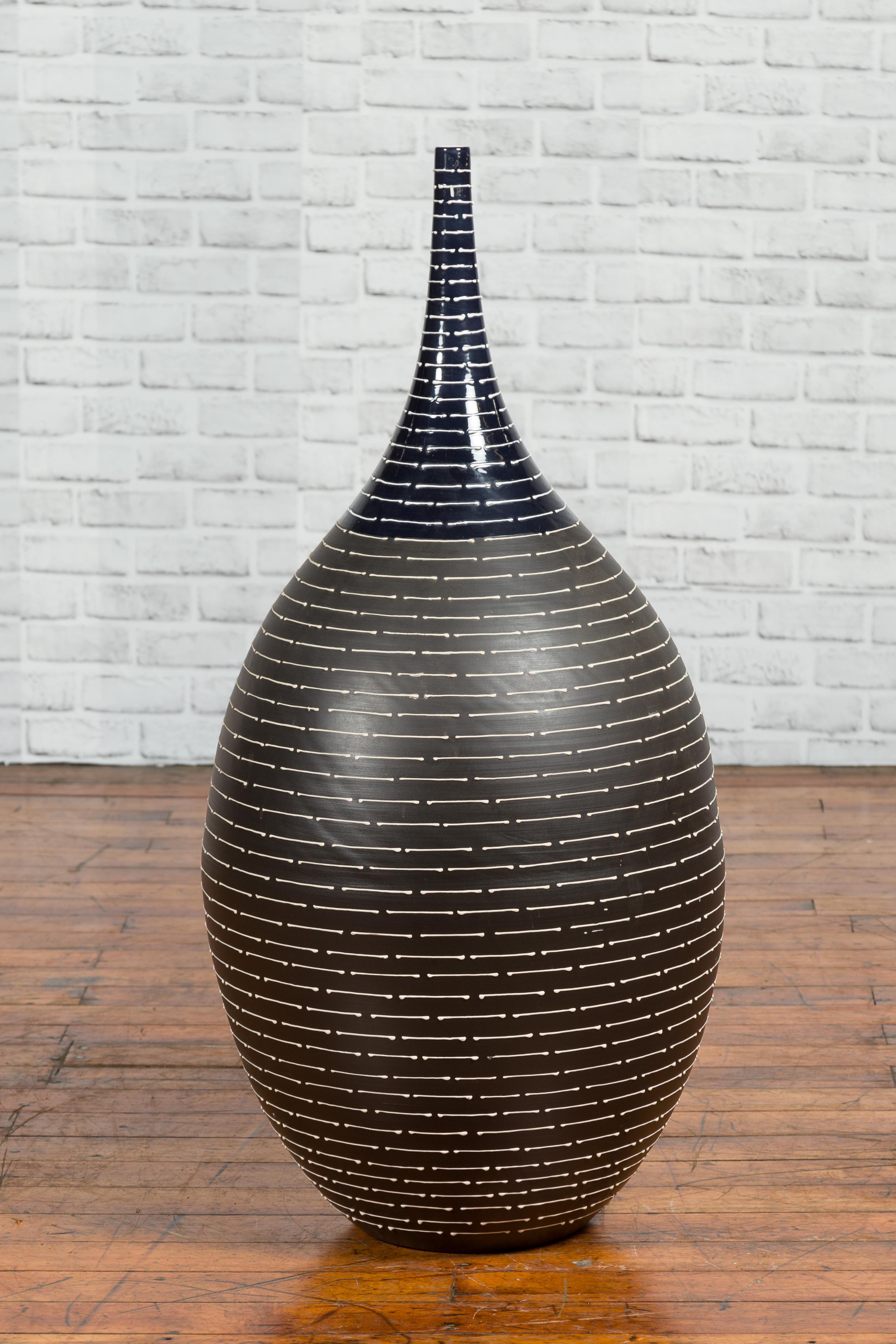 Large Northern Thai Chiang Mai Contemporary Vase from the Prem Collection 6