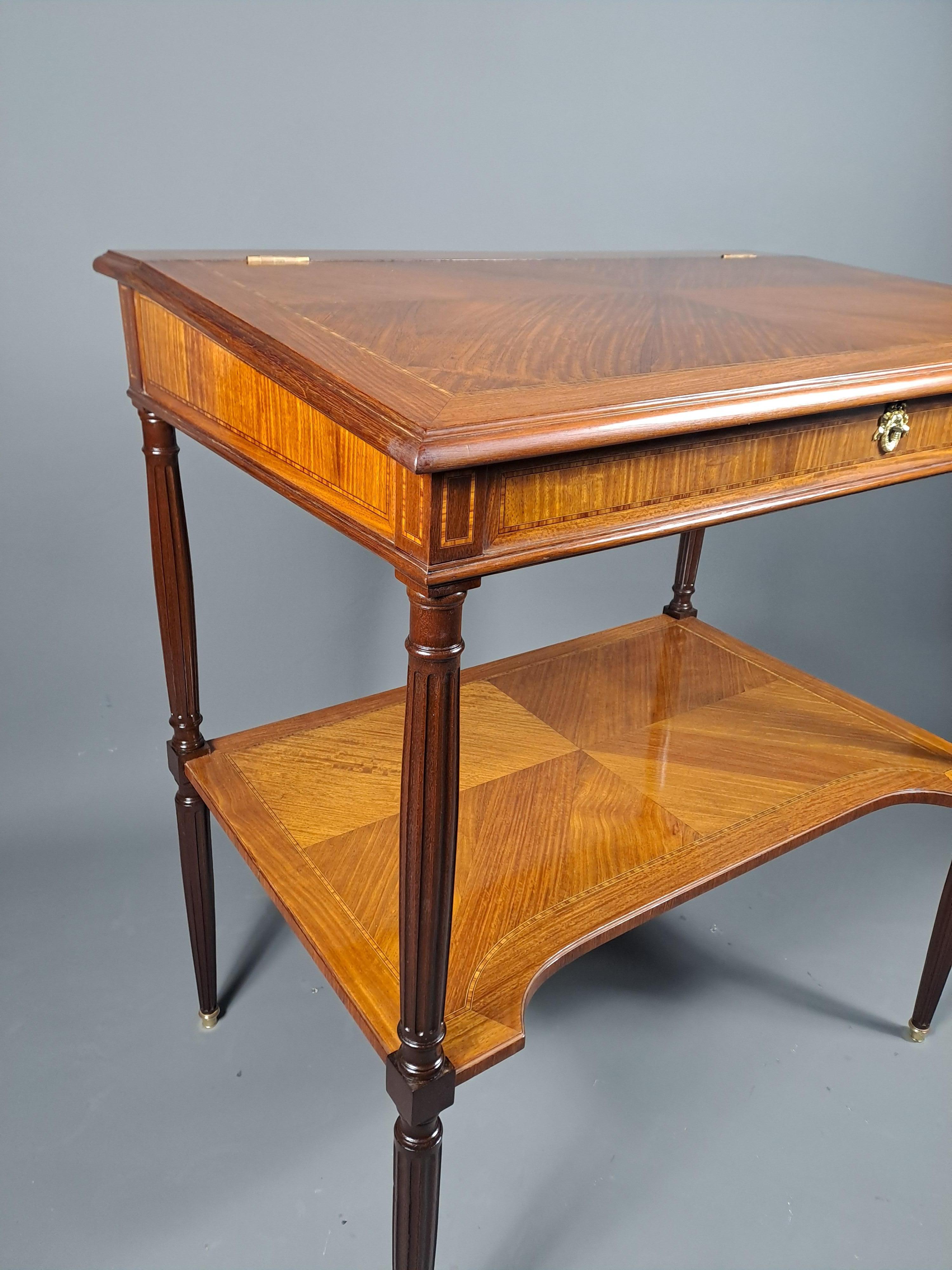 Large Notary Writing Desk Louis XVI Style For Sale 2