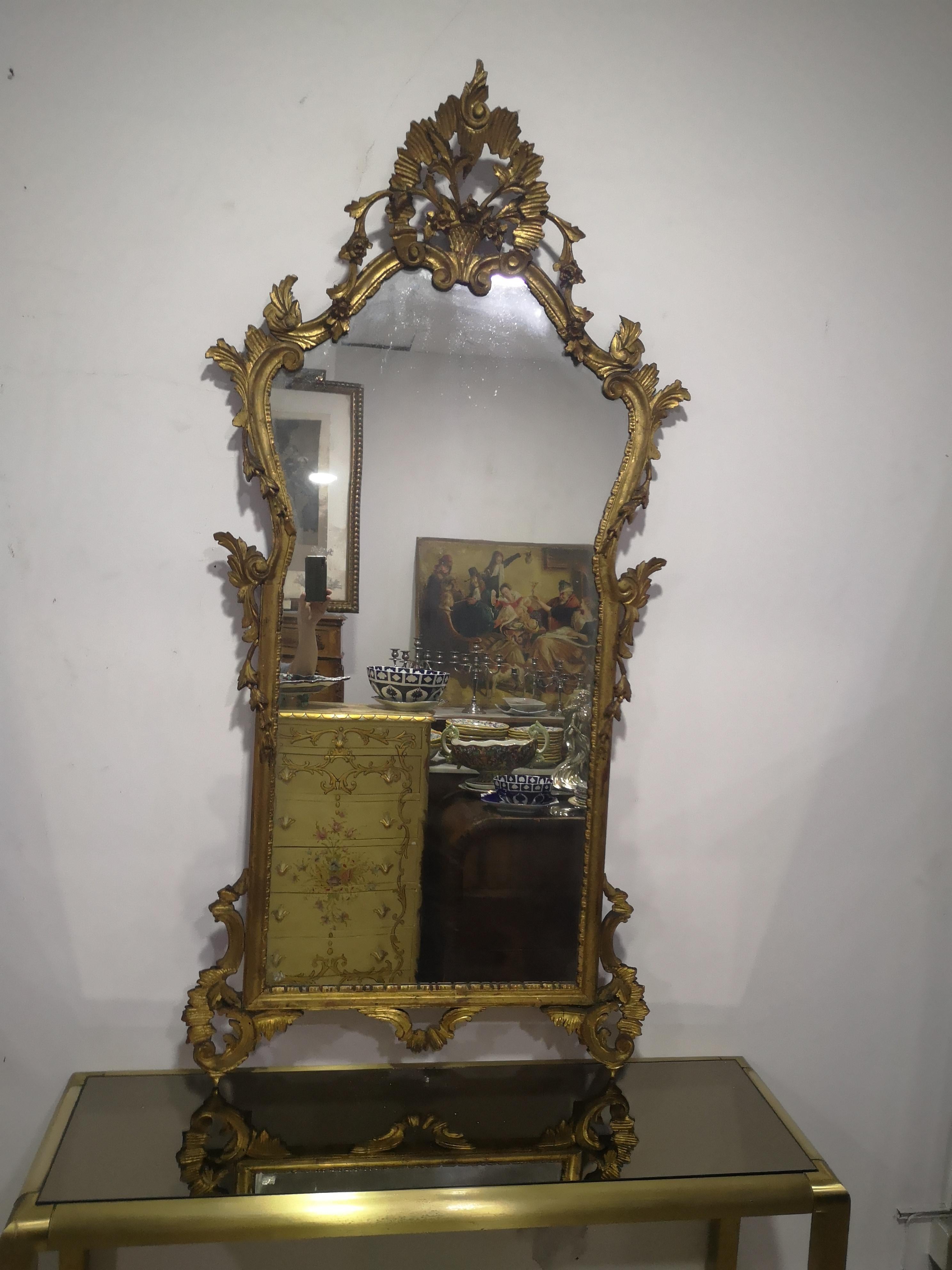 Art Nouveau Large Nouveau mirror from the early 1900s in vendita