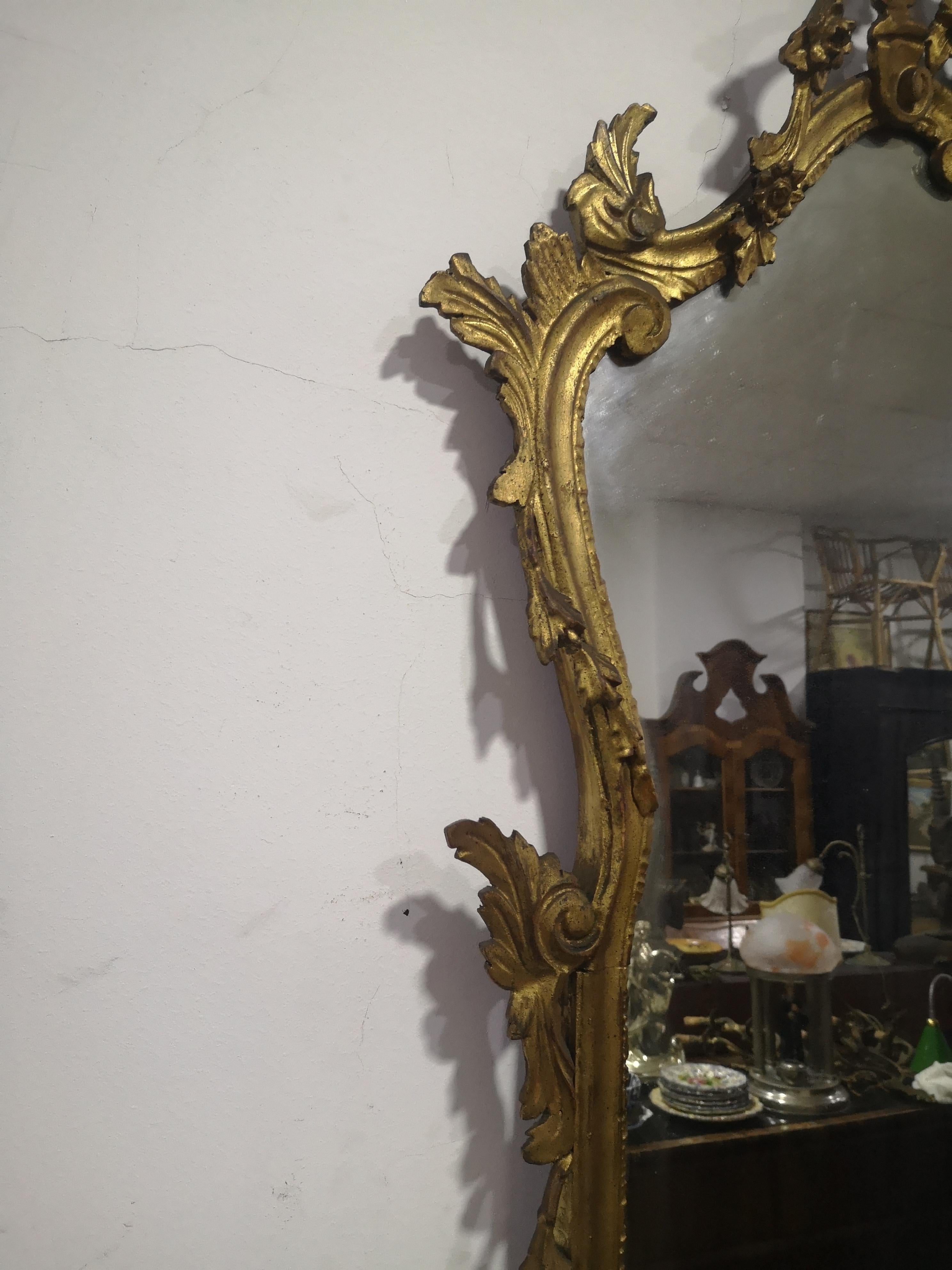 20th Century Large Nouveau mirror from the early 1900s in vendita