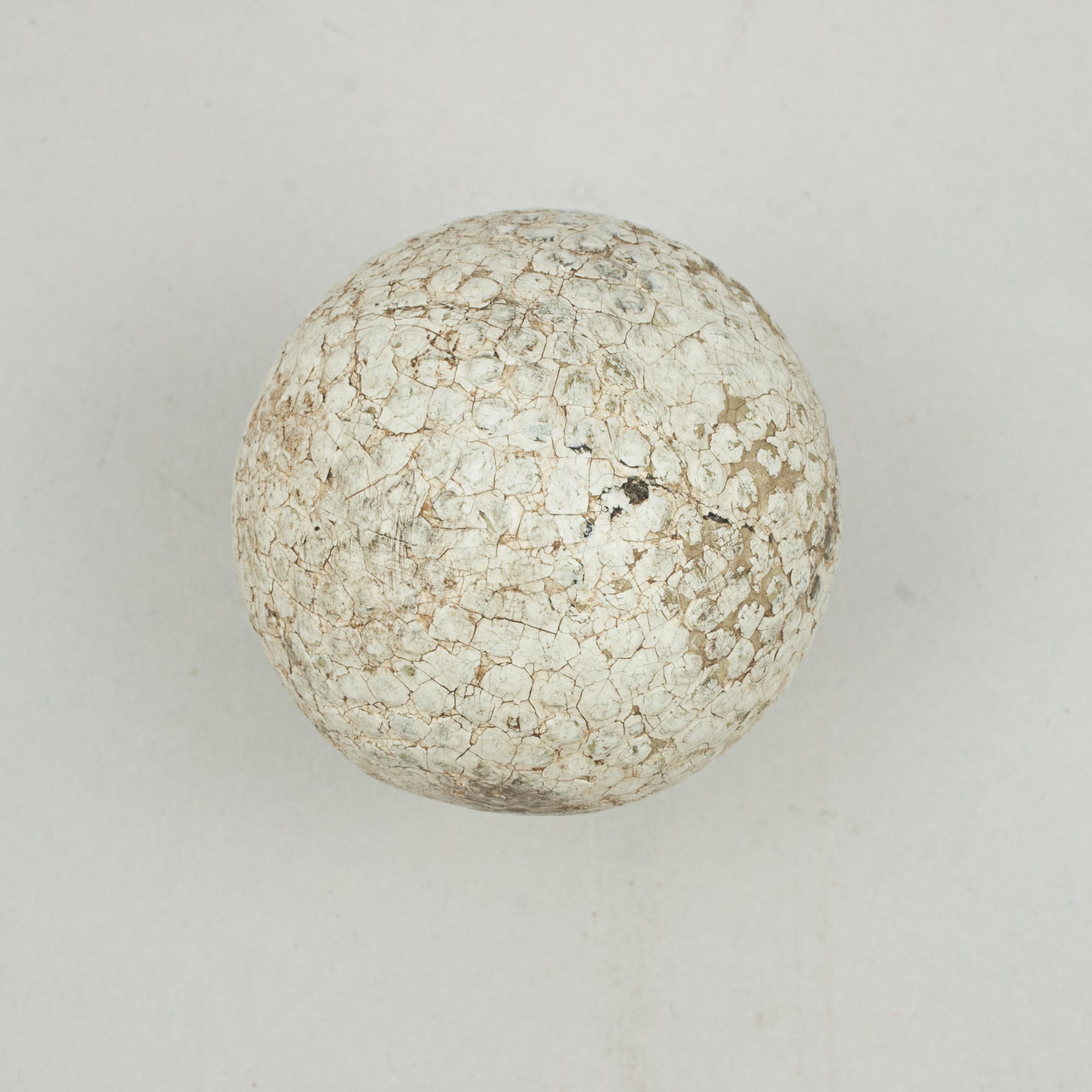 Early 20th Century Large Nova Floater Bramble Pattern Golf Ball For Sale