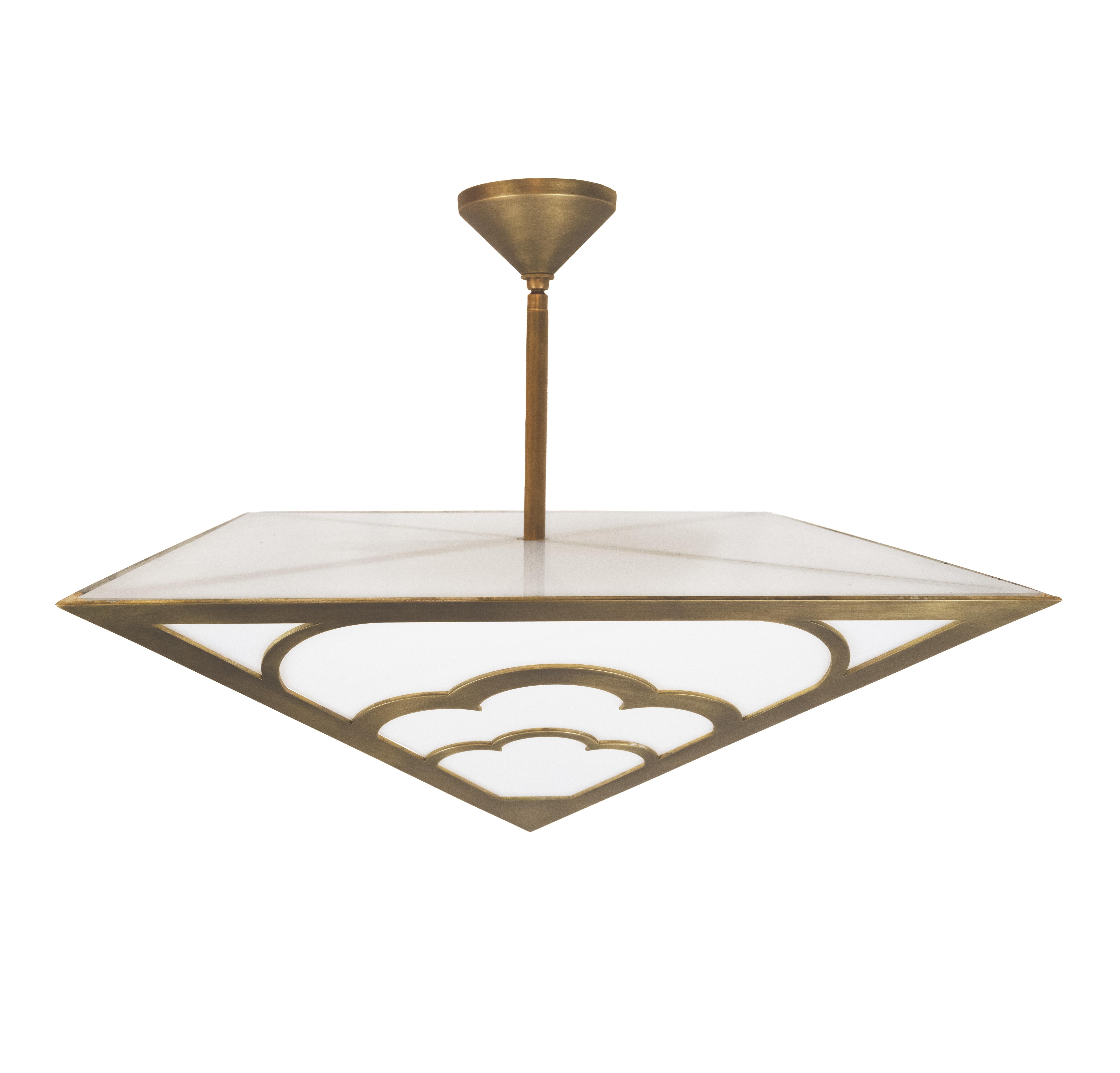 Large Nuages Pendant in Brass by David Duncan Studio In condizioni Nuovo in vendita a New York, NY