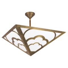 Large Nuages Pendant in Brass by David Duncan Studio