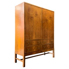Large Nut Wood Cabinet