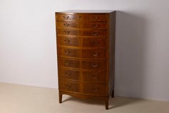 Large Nutwood Chest of Drawers by Ole Wanscher, 1940's