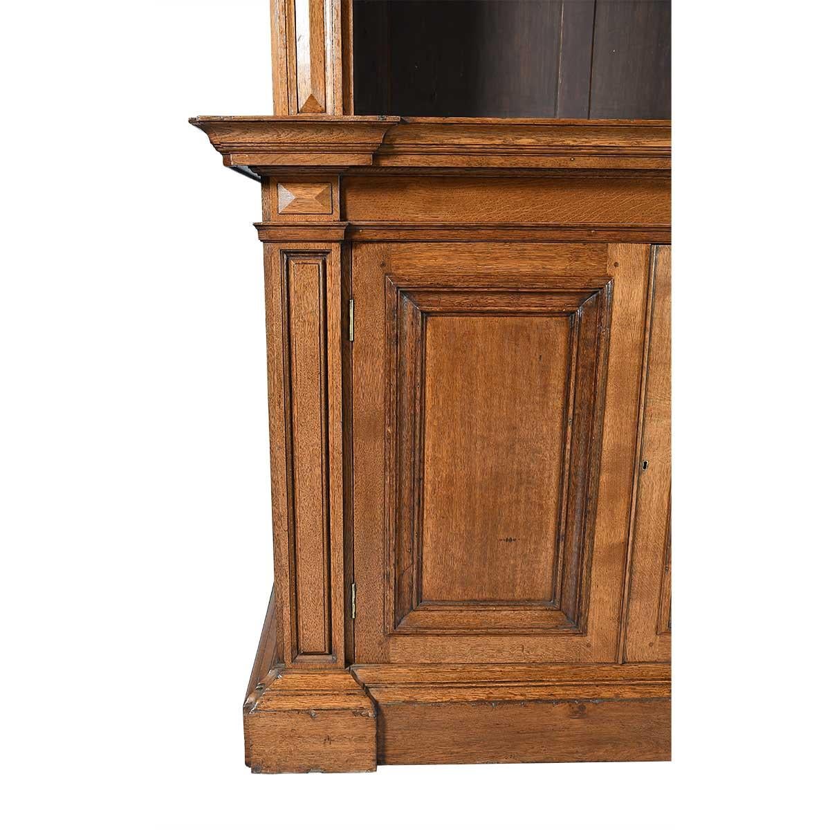 XIX secolo Grande libreria architettonica in Oak in vendita