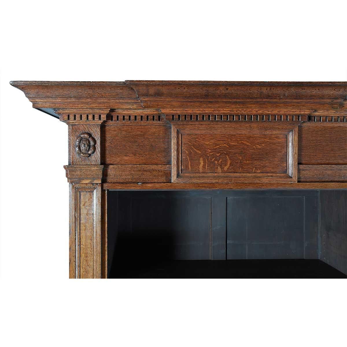 Grande libreria architettonica in Oak in vendita 2