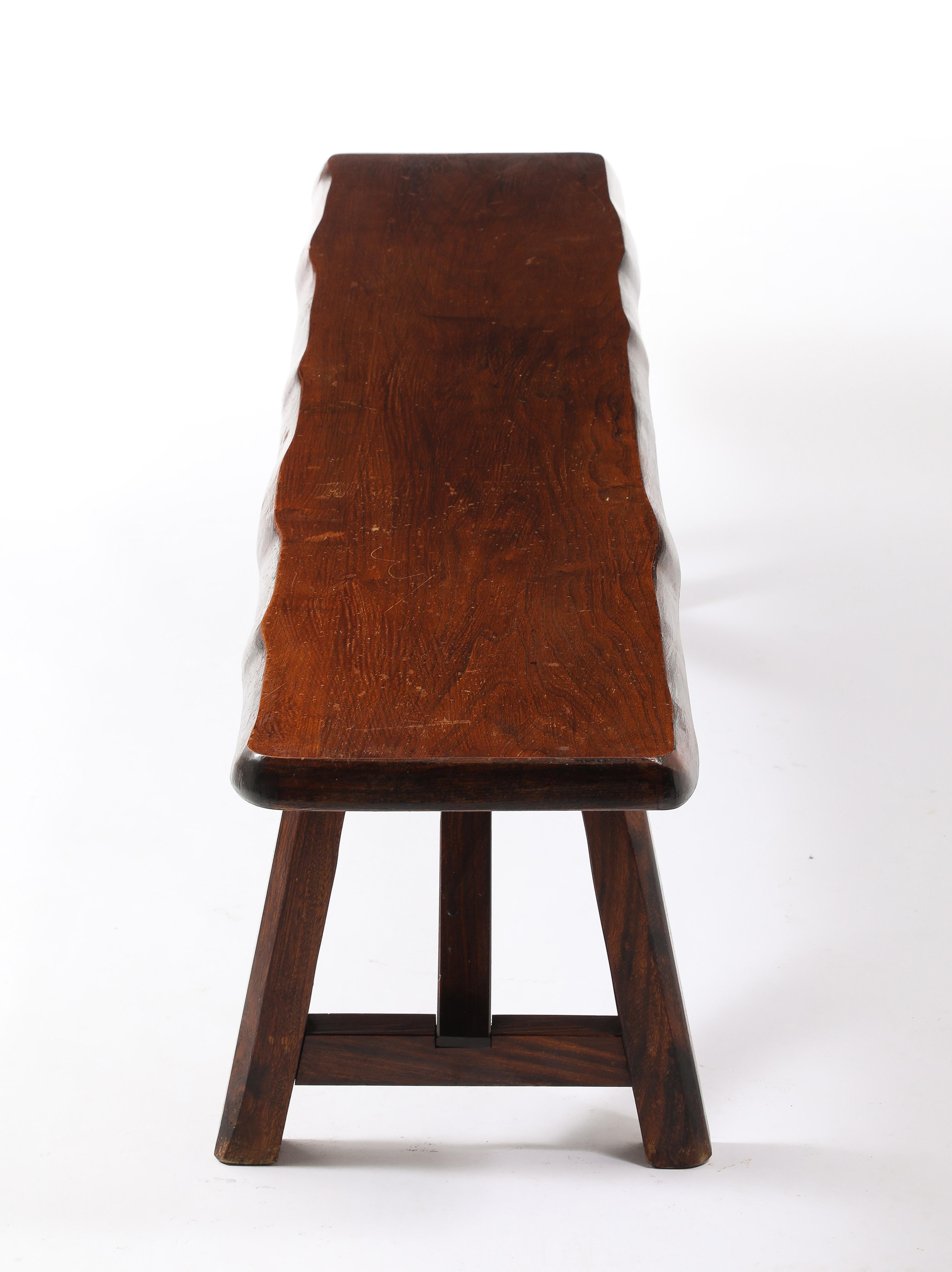 Large Oak Bench, France 1950's in vendita 2