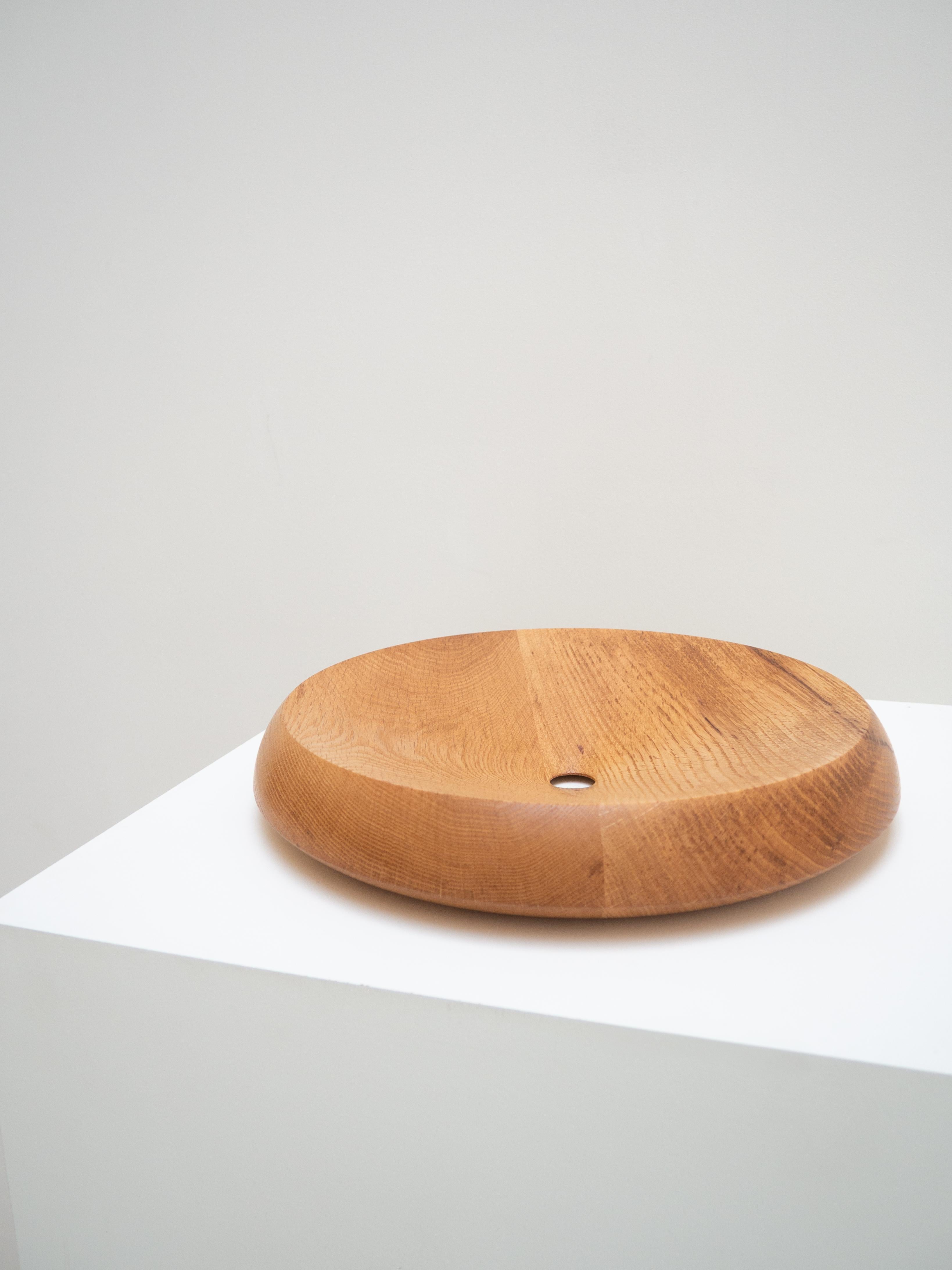 American Large oak bowl For Sale