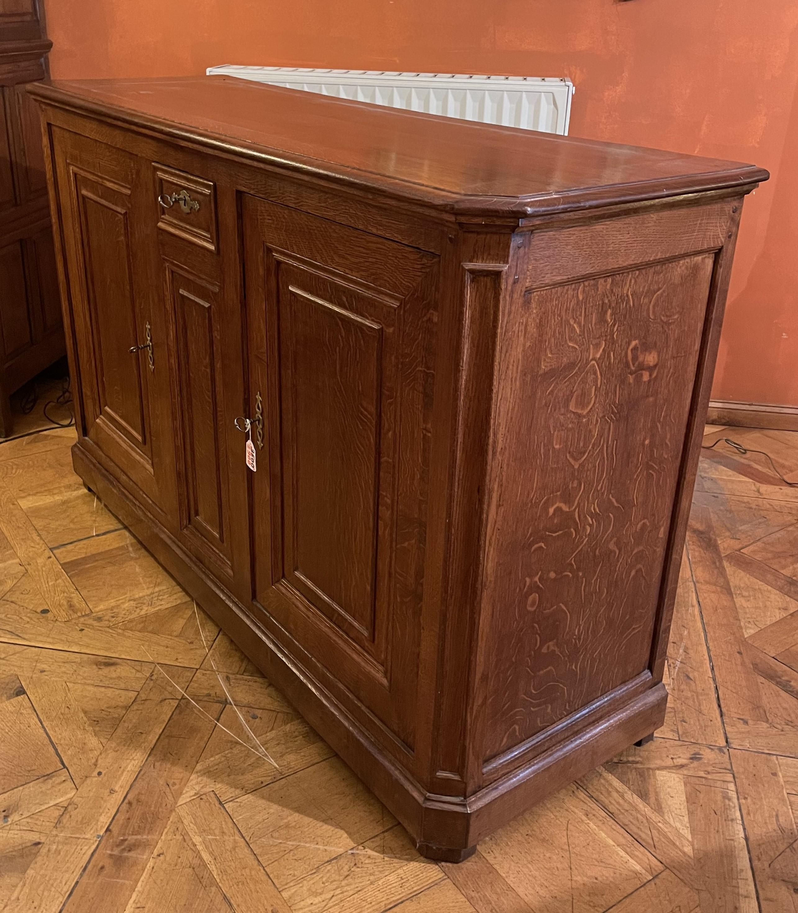 Grande buffet a due ante in Oak - XIX secolo in vendita 6