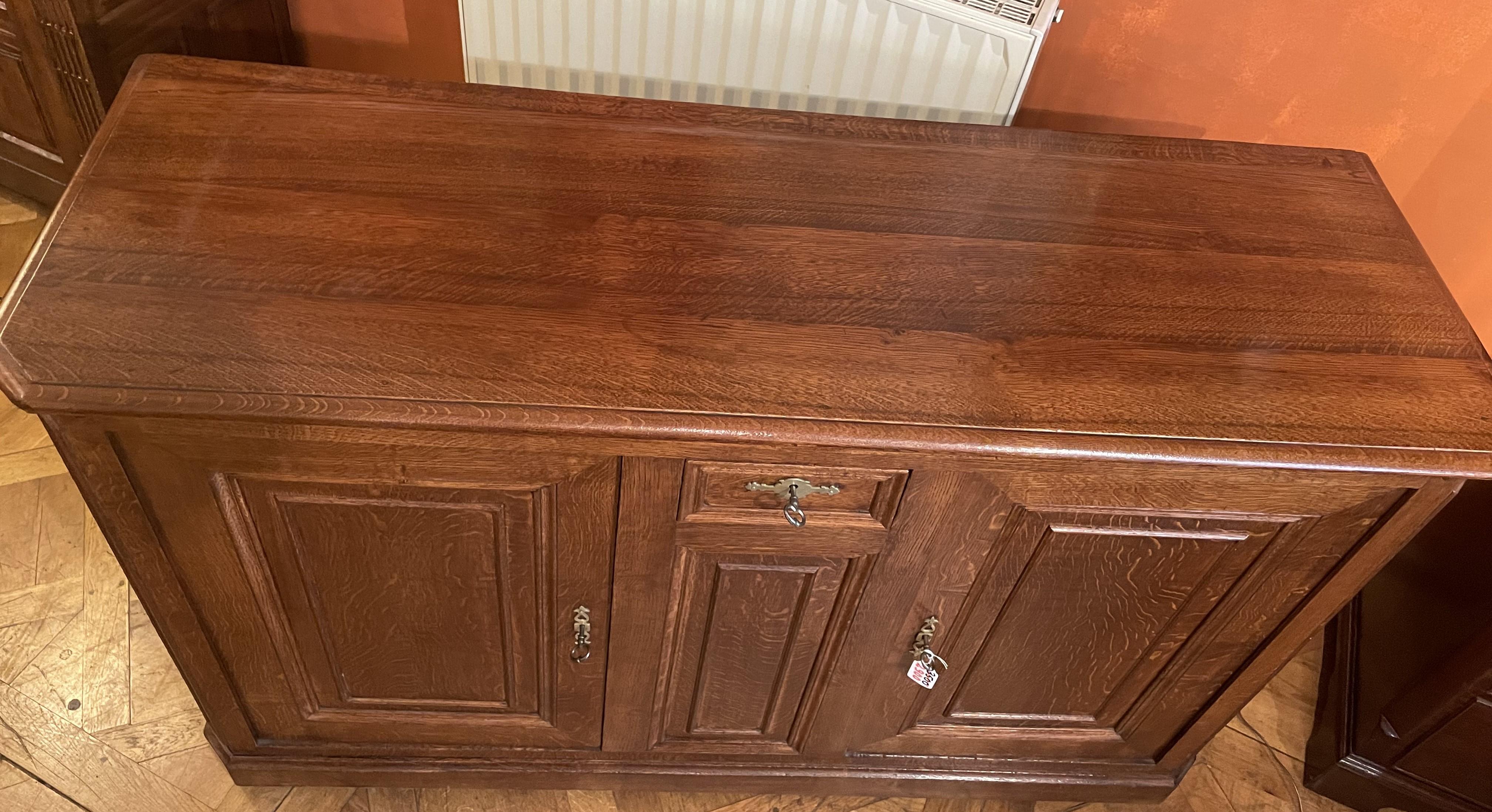 Grande buffet a due ante in Oak - XIX secolo in vendita 3