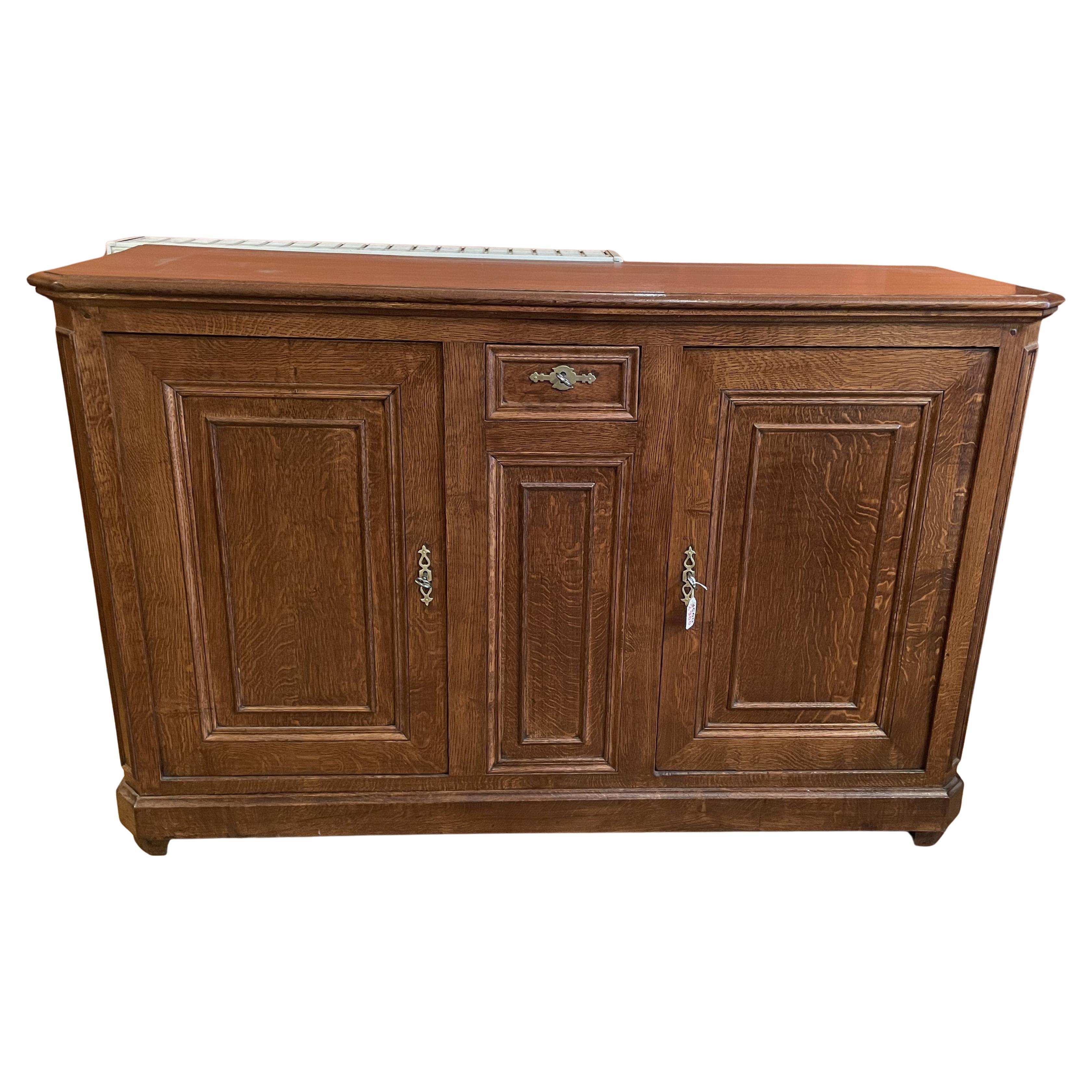 Grande buffet a due ante in Oak - XIX secolo