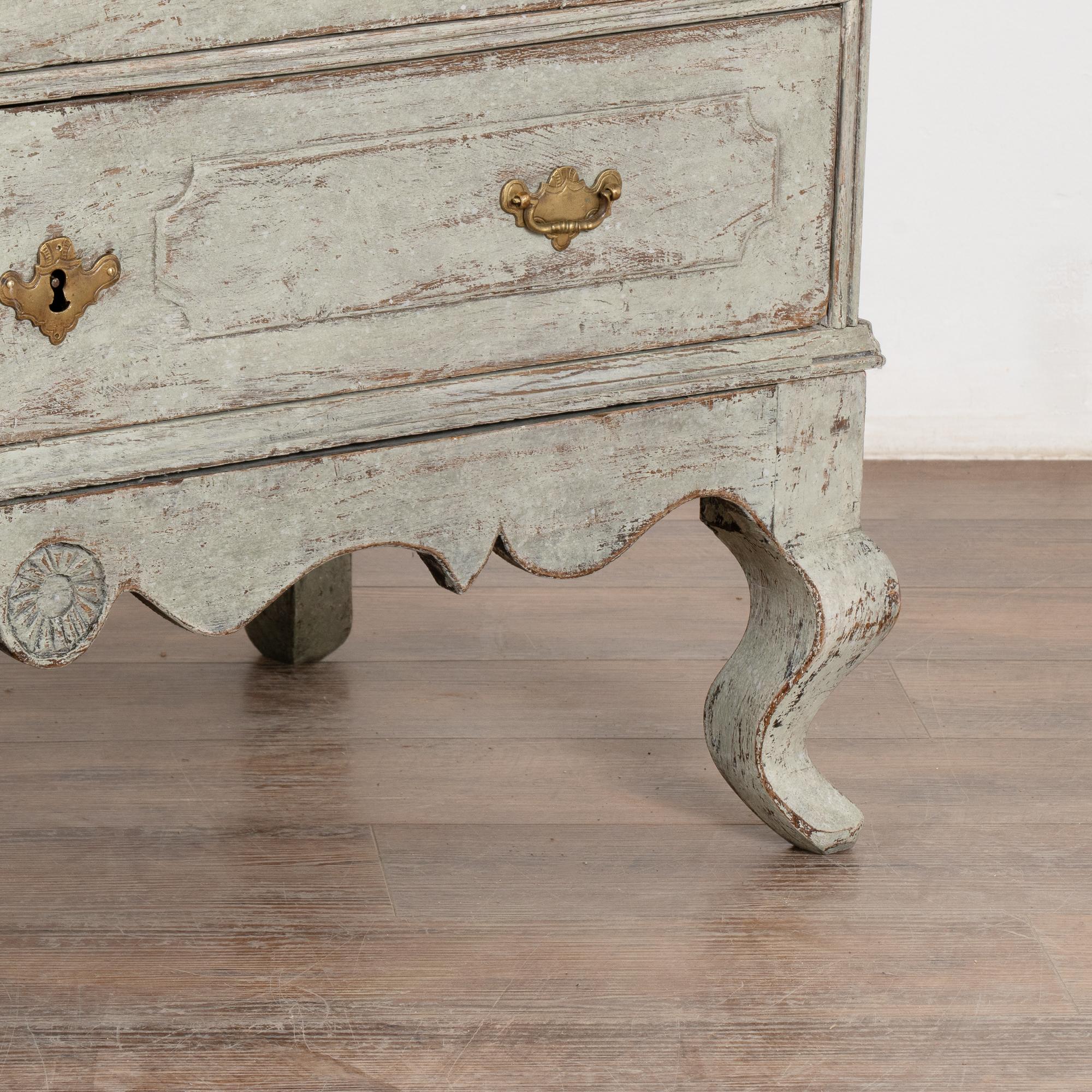 Grande cassettone in Oak a quattro cassetti, Svezia, circa 1800 in vendita 5