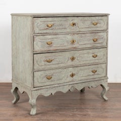 Large Oak Chest of Four Drawers, Sweden circa 1800