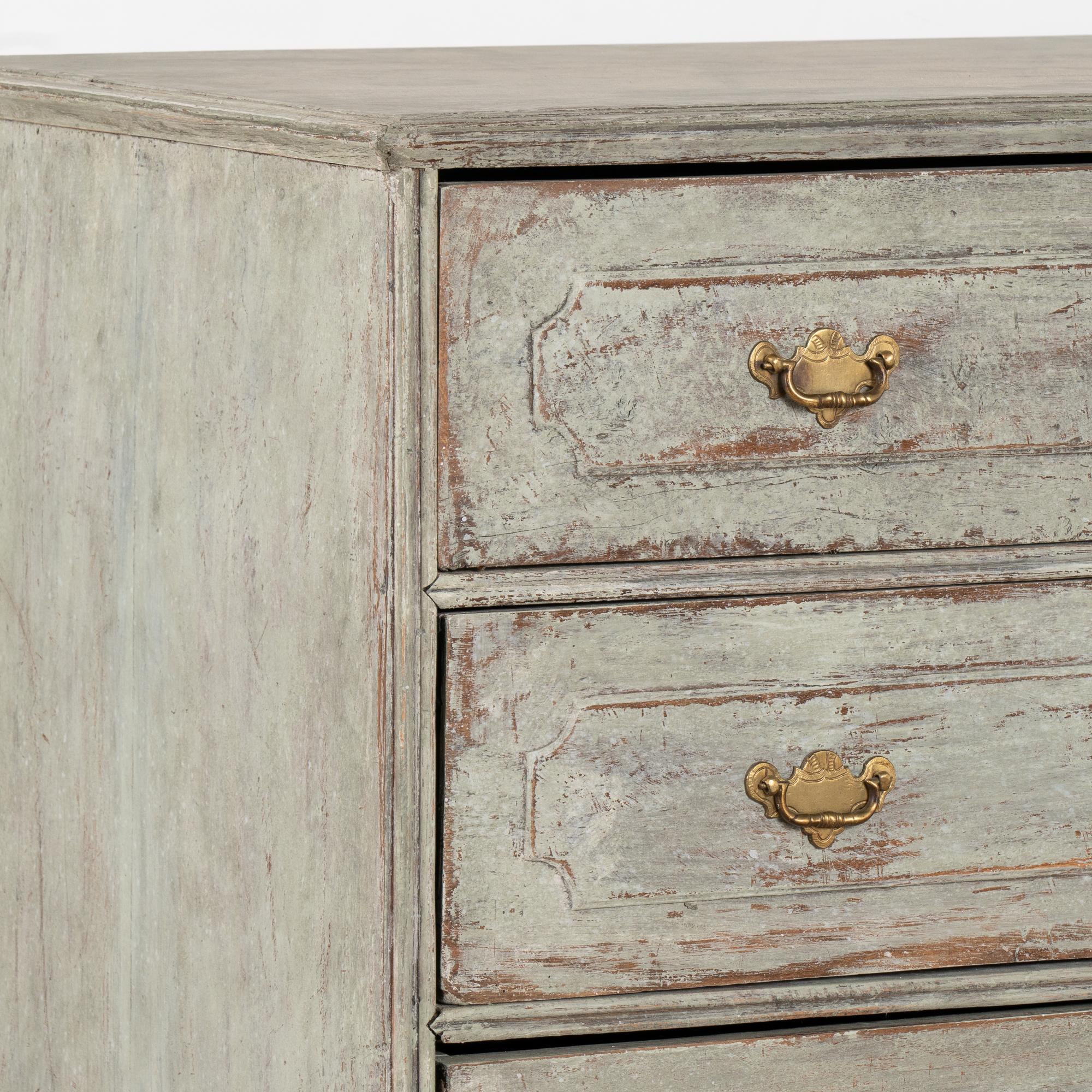 Grande cassettone in Oak a quattro cassetti, Svezia, circa 1800 in vendita 1