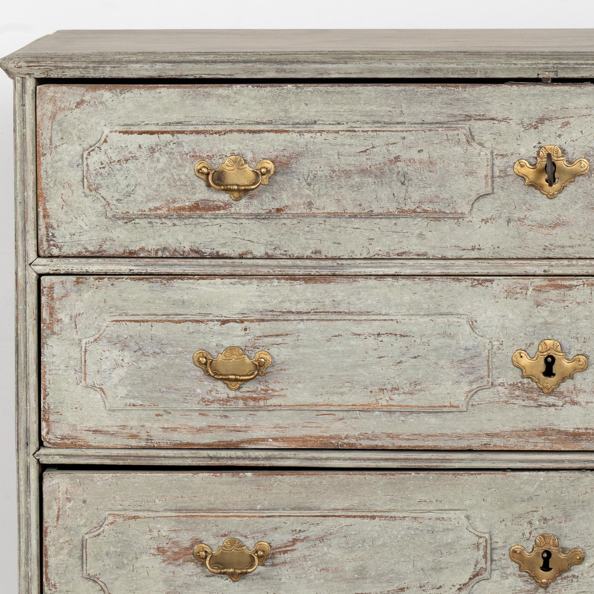 Grande cassettone in Oak a quattro cassetti, Svezia, circa 1800 in vendita 2