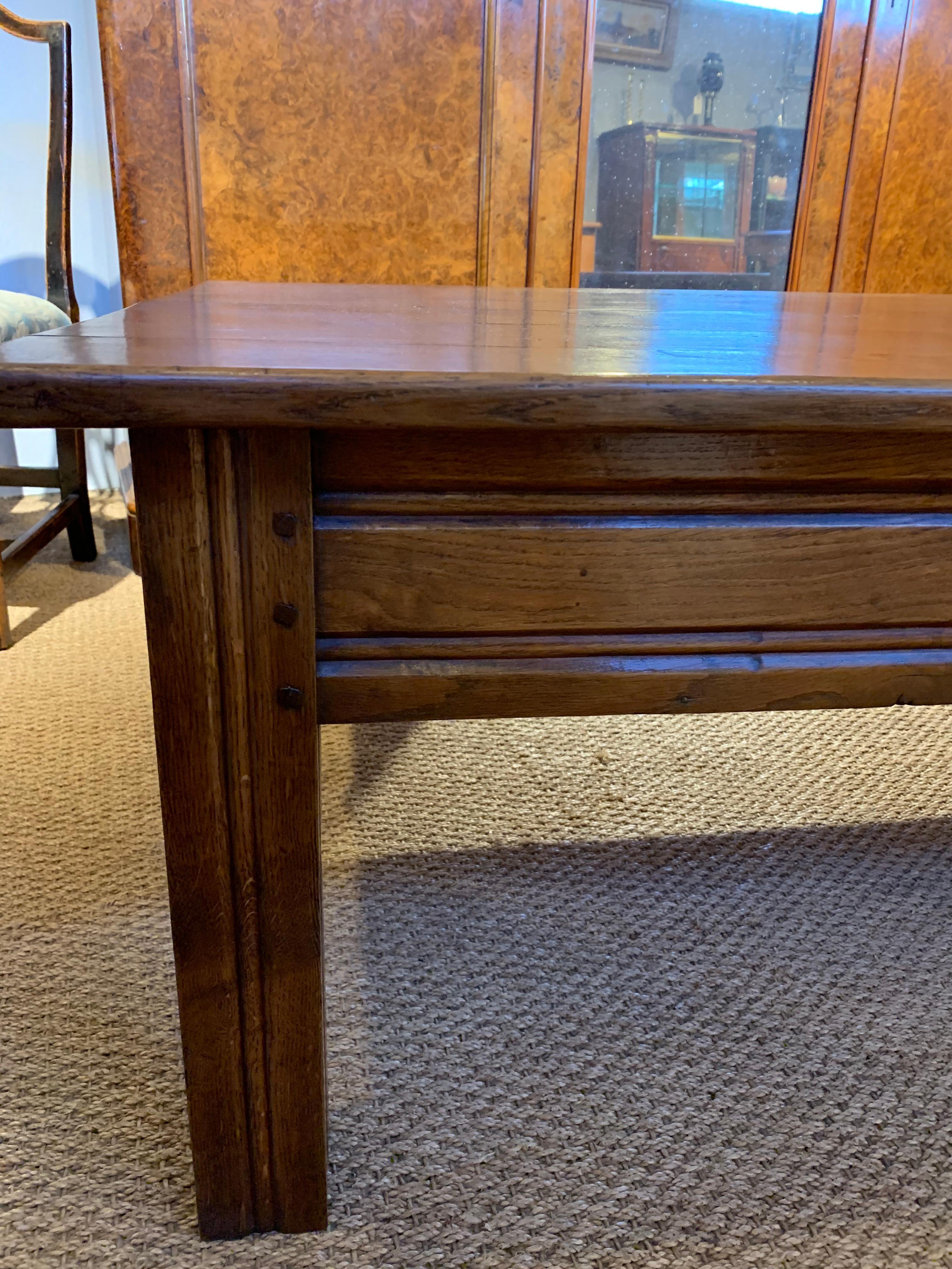 Large Oak Coffee Table For Sale 4