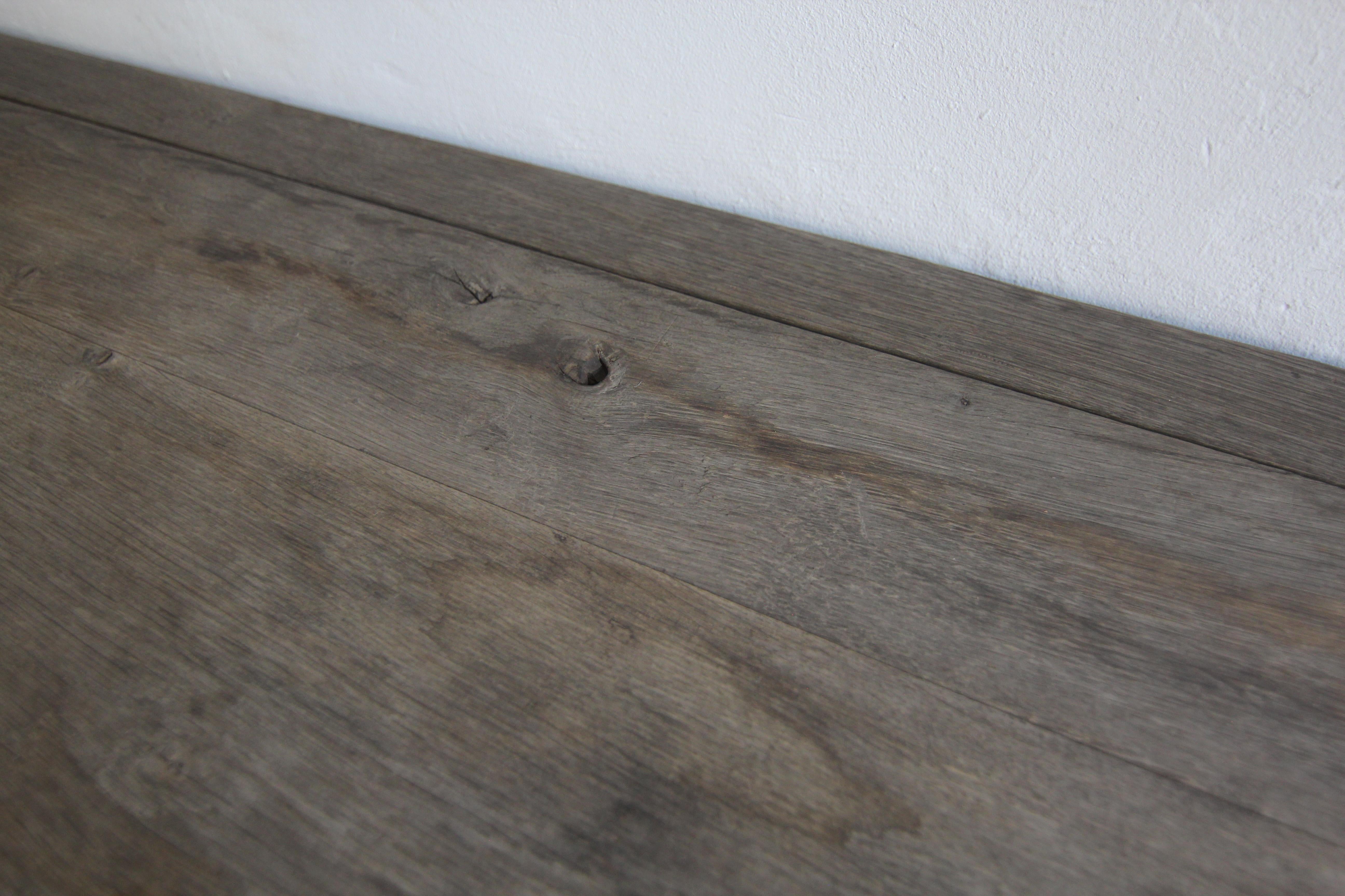 Large Oak Console Table For Sale 12