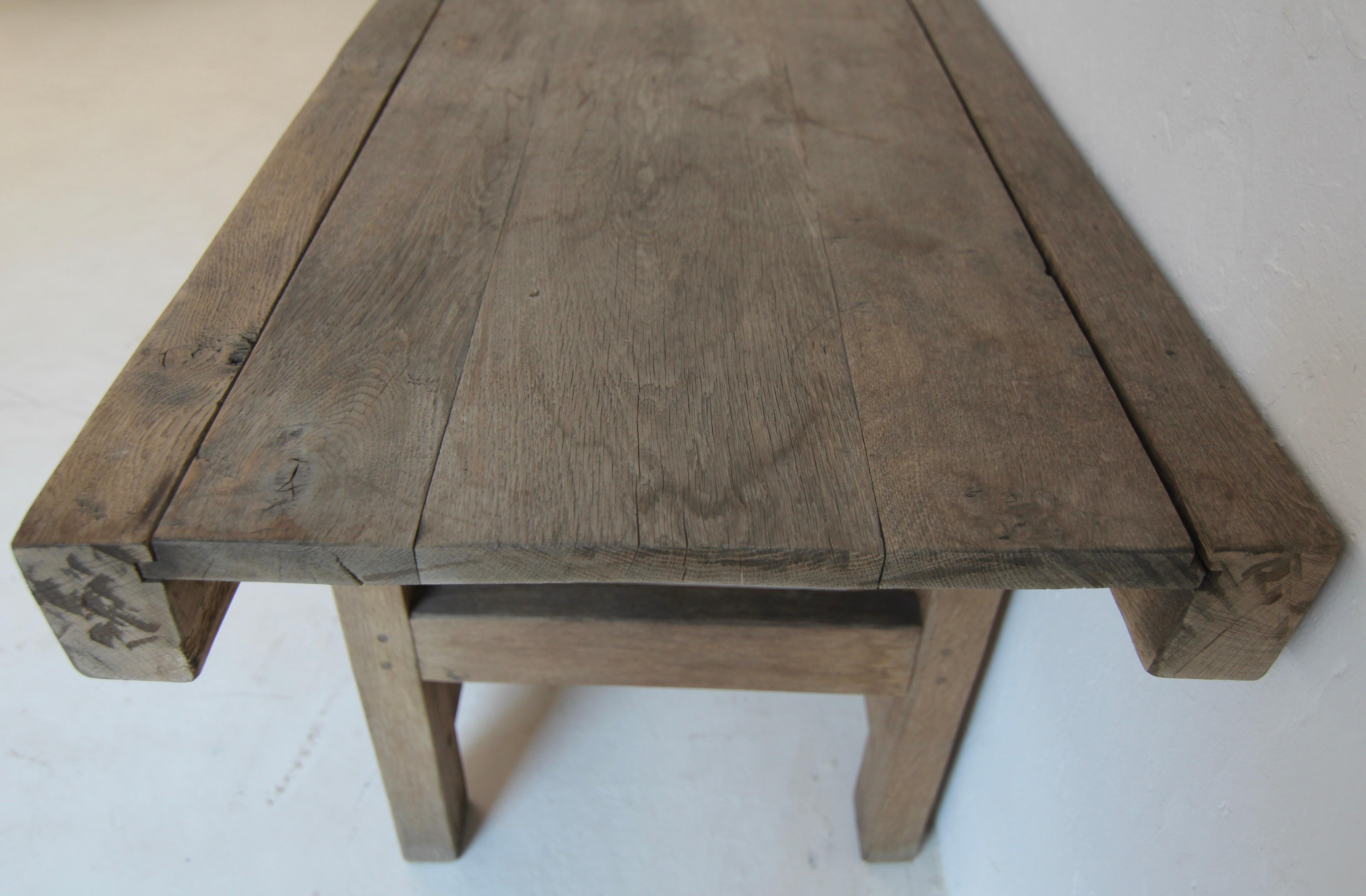 Large Oak Console Table For Sale 15