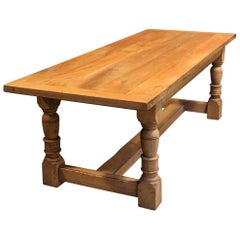 Large Oak Dining Table