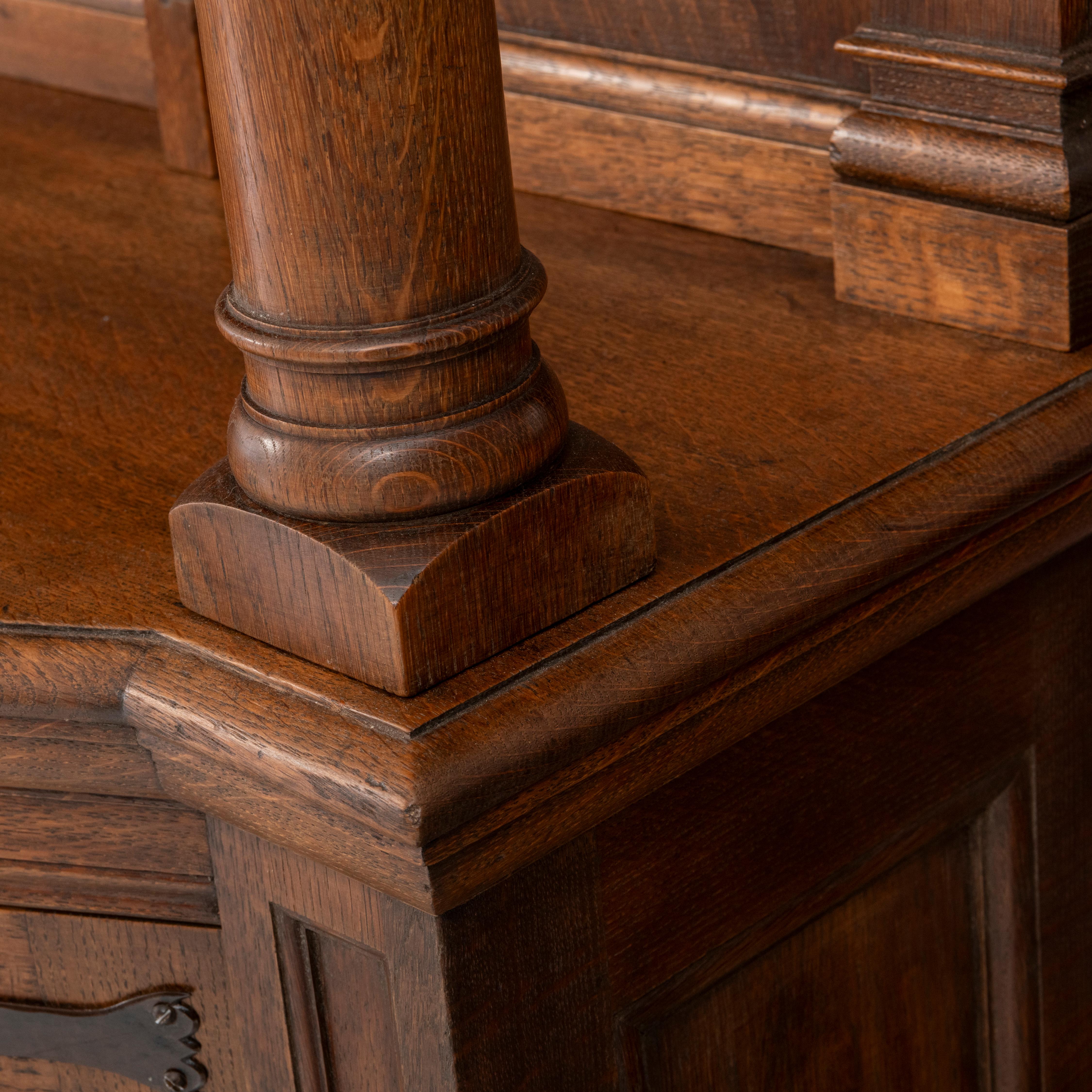 Large Oak Dresser by Liberty, England circa 1900 For Sale 4