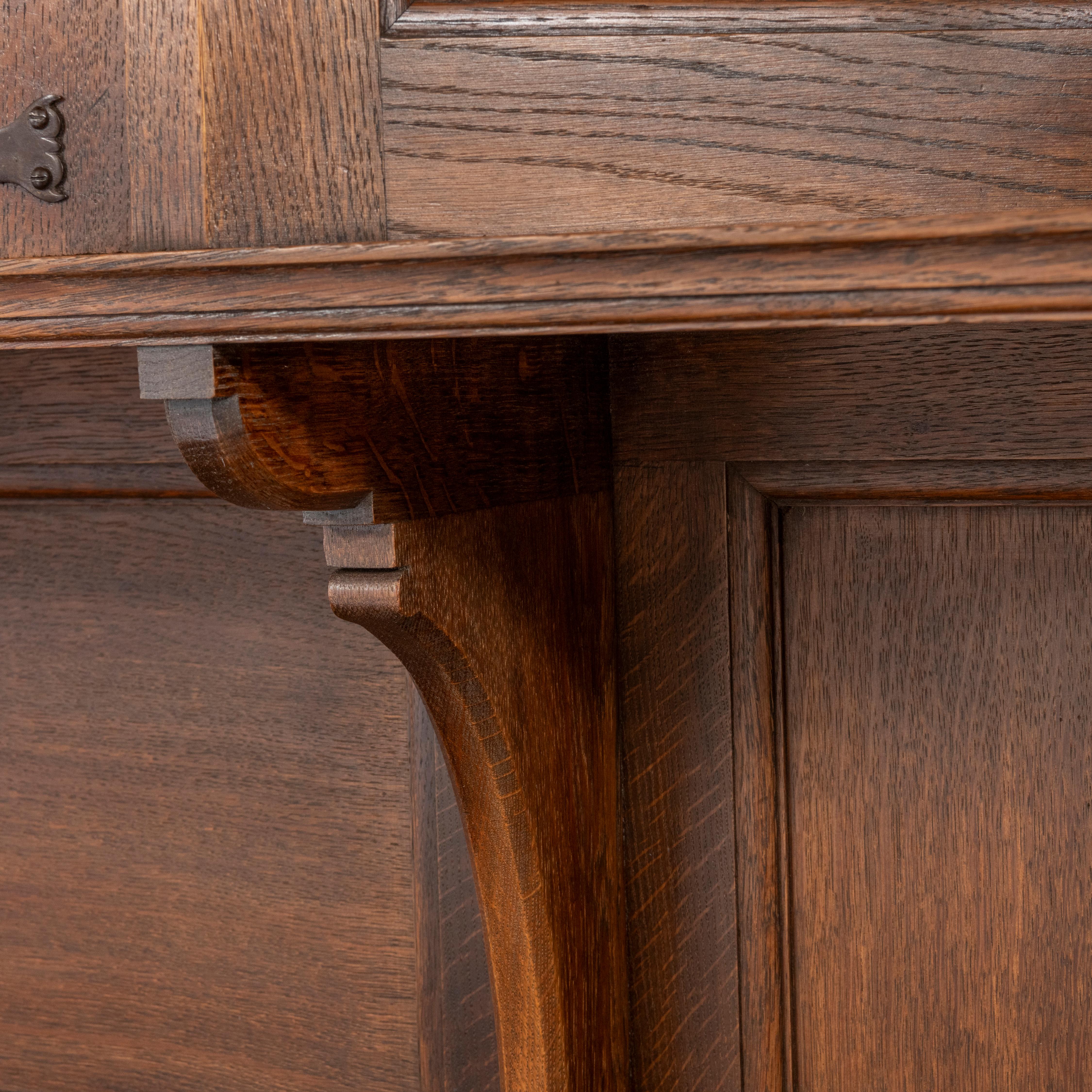 Large Oak Dresser by Liberty, England circa 1900 For Sale 5
