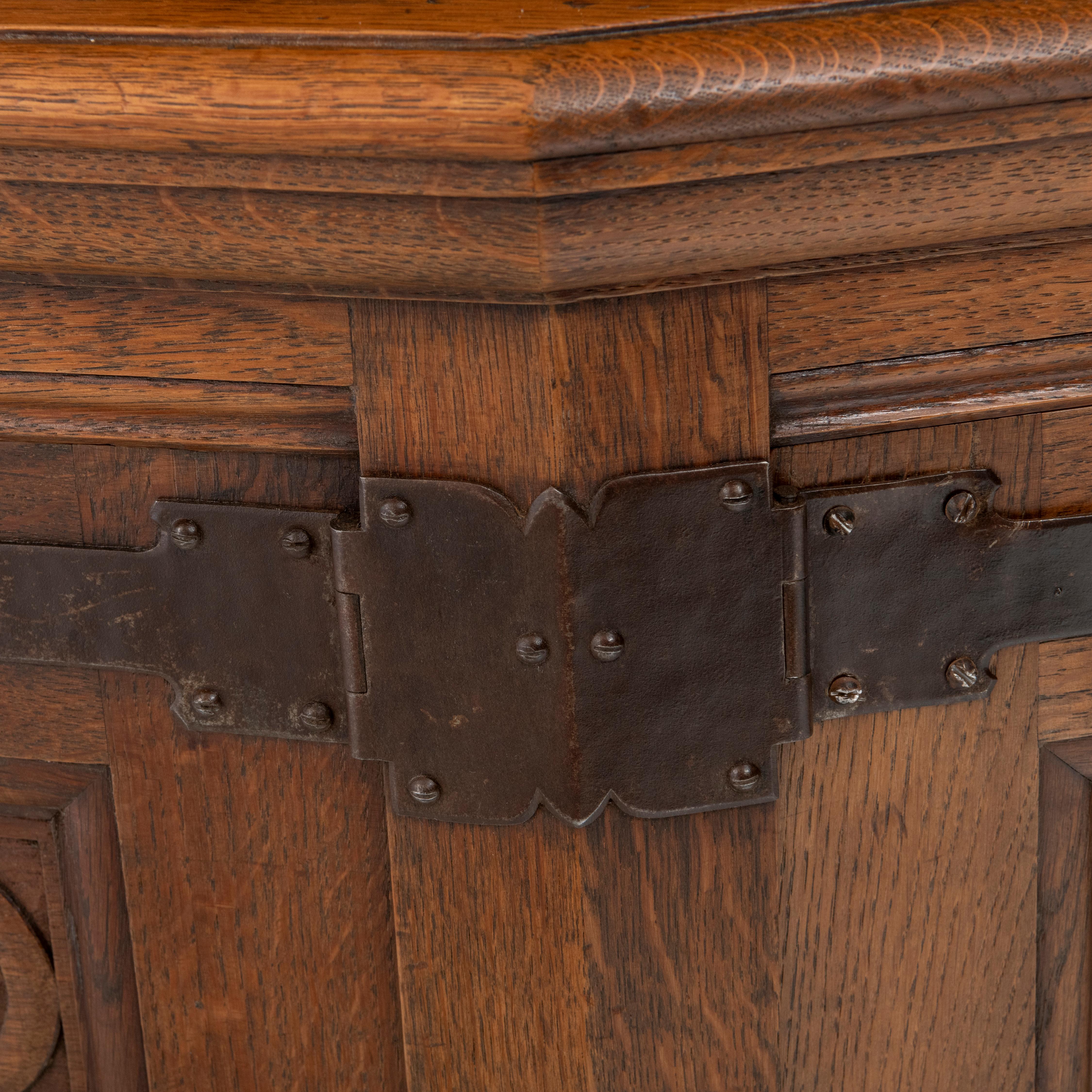 Large Oak Dresser by Liberty, England circa 1900 For Sale 9