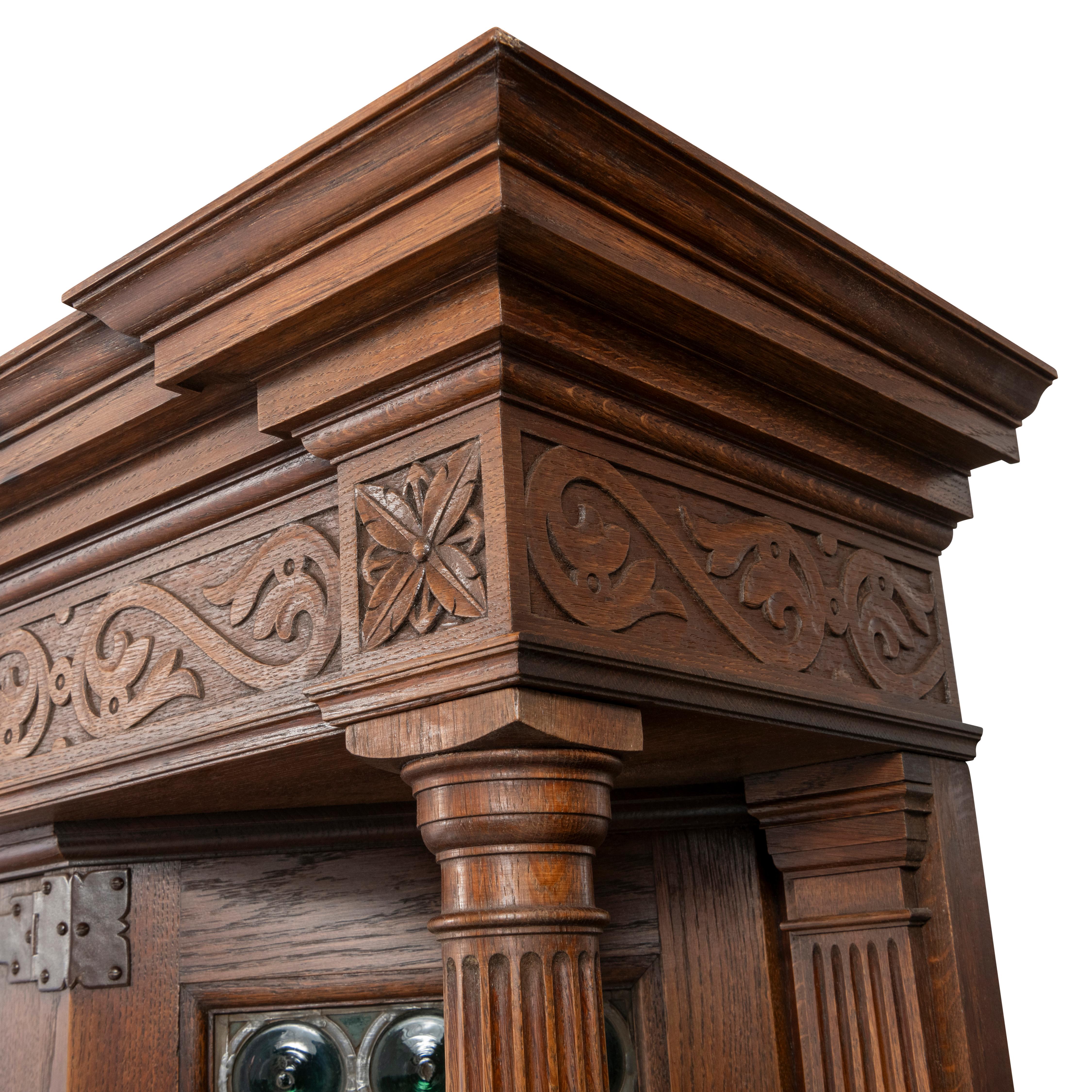 Large Oak Dresser by Liberty, England circa 1900 For Sale 12