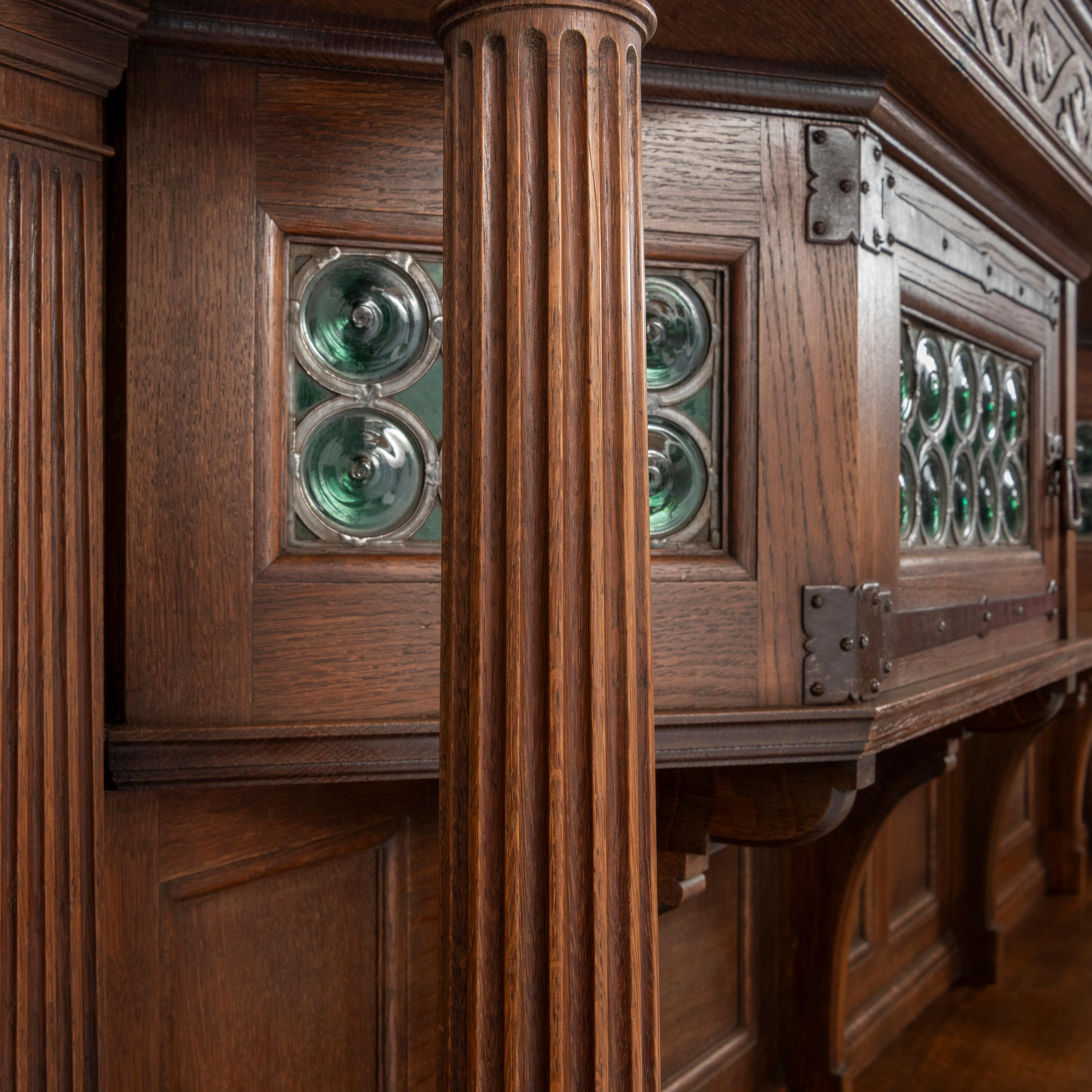 Large Oak Dresser by Liberty, England circa 1900 For Sale 13